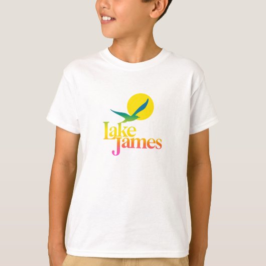 Lake James kinder Retro Vibes T-shirt (Unisex) (Voorkant)