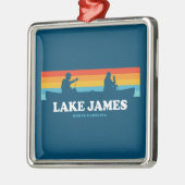 Lake James North Carolina Canoe Metalen Ornament (Links)