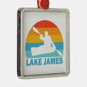 Lake James North Carolina Kayak Metalen Ornament (Rechts)
