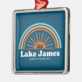 Lake James North Carolina Rainbow Metalen Ornament (Links)