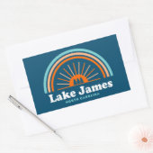 Lake James North Carolina Rainbow Rechthoekige Sticker (Envelop)