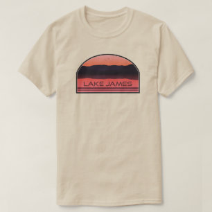 Lake James North Carolina Rode Zonsopgang T-shirt