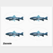 Lake James North Carolina Vis Ovale Sticker (Vel)