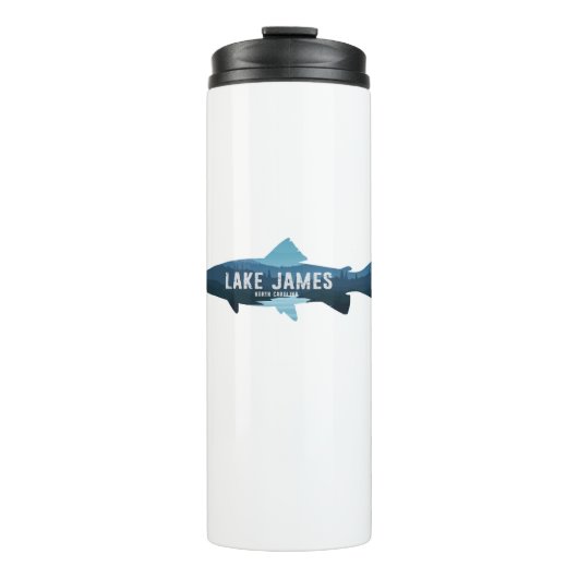 Lake James North Carolina Vis Thermosbeker (Voorkant)