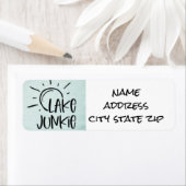 """" LAKE JUNKIE'S""" RETURN ADRES ETIKET (Insitu)