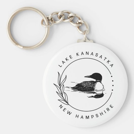 Lake Kanasatka Loon Key Ring Sleutelhanger (Voorkant)