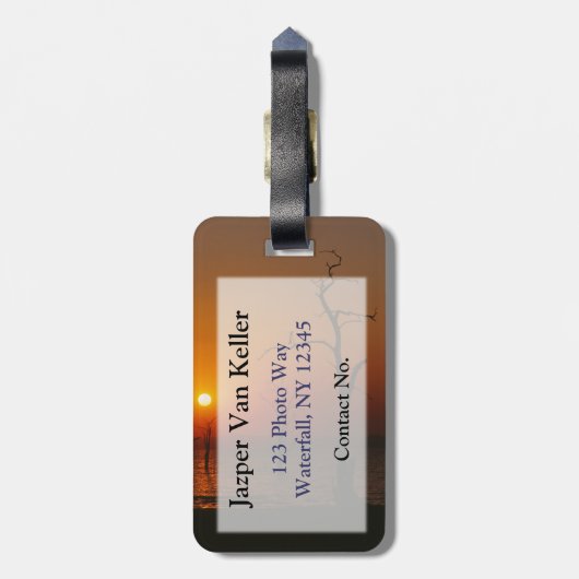 Lake Kariba Bagagelabel (Achterkant verticaal)