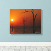 Lake Kariba Canvas Afdruk (Insitu (Houten vloer))