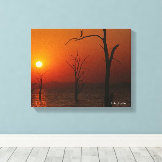 Lake Kariba Canvas Afdruk (Insitu (Houten vloer))