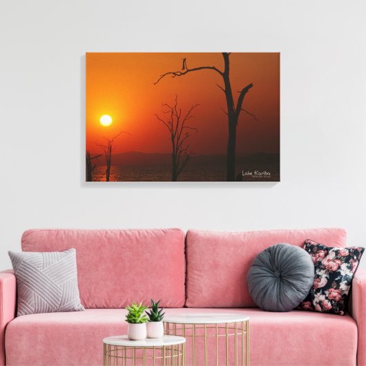 Lake Kariba Canvas Afdruk (Insitu (Woonkamer))