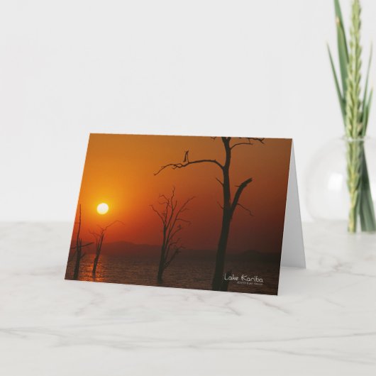 Lake Kariba Kaart (Voorkant)