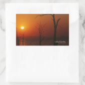 Lake Kariba Rechthoekige Sticker (Tas)