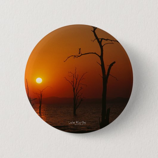 Lake Kariba Ronde Button 5,7 Cm (Voorkant)