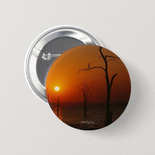 Lake Kariba Ronde Button 5,7 Cm (Voorkant /achterkant)