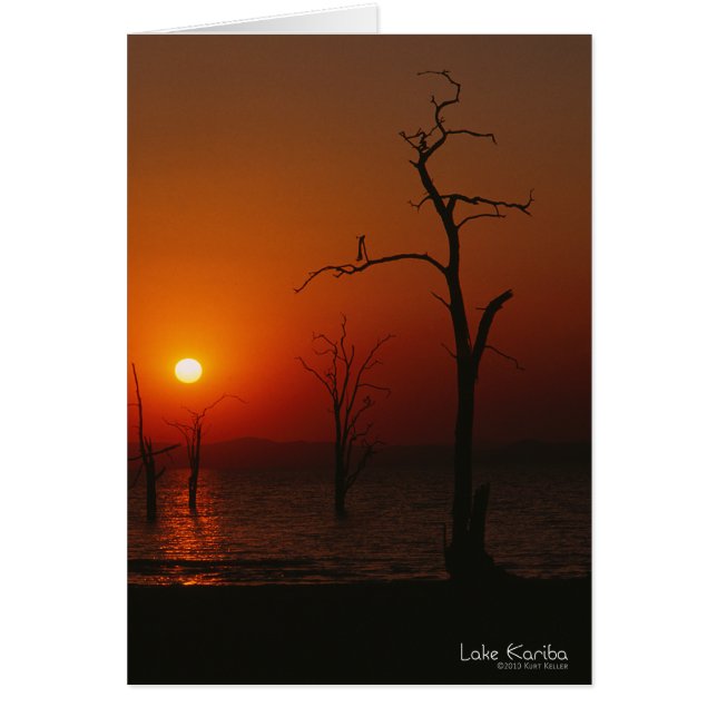 Lake Kariba Sunset_card (Voorkant)