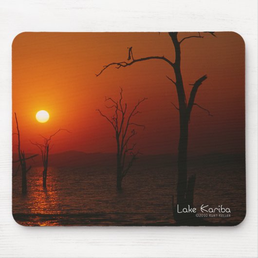 Lake Kariba Sunset Mousepad Muismat (Voorkant)