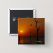 Lake Kariba Vierkante Button 5,1 Cm (Voorkant /achterkant)