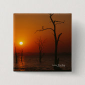 Lake Kariba Vierkante Button 5,1 Cm (Voorkant)