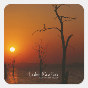 Lake Kariba Vierkante Sticker