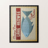 Lake Keowee Fish Vintage Travel Legpuzzel (Verticaal)