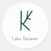 Lake Keowee Ronde Sticker (Voorkant)