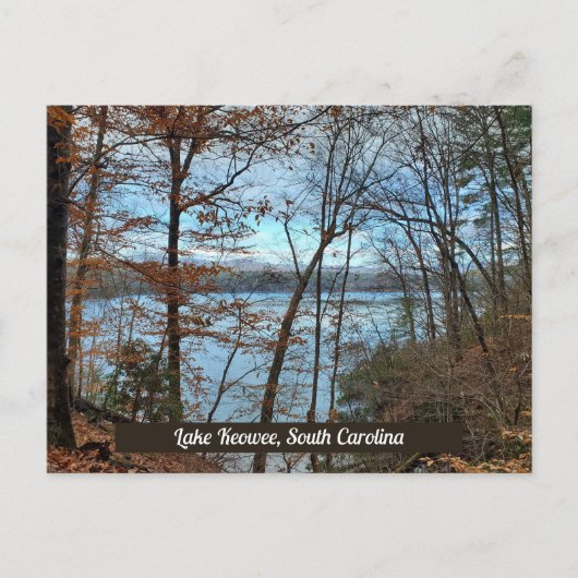 Lake Keowee South Carolina Autumn Mountain Lake Briefkaart (Voorkant)