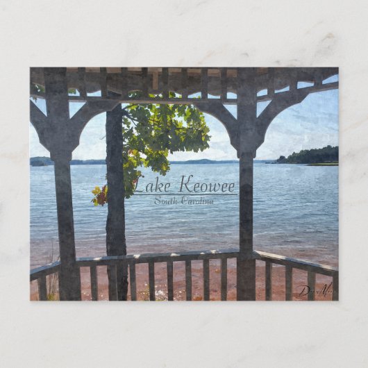 Lake Keowee South Carolina Beauarmmeer Briefkaart (Voorkant)