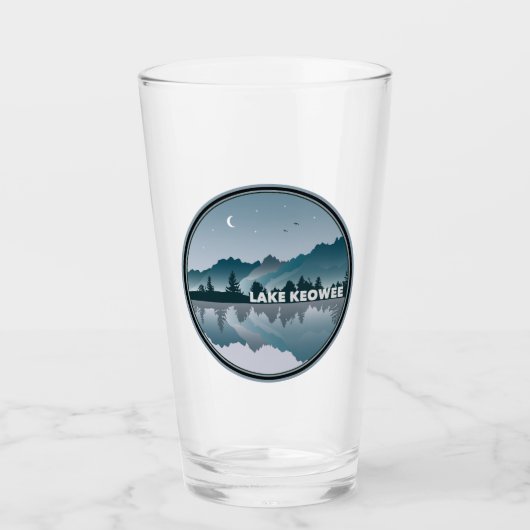 Lake Keowee South Carolina Reflectie Glas (Voorkant)