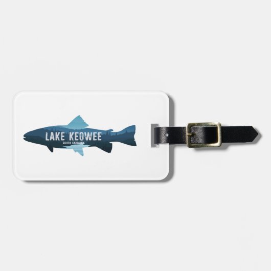 Lake Keowee South Carolina Vis Bagagelabel (Voorkant horizontaal)