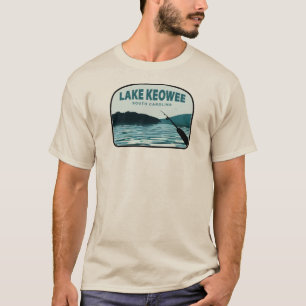 Lake Keowee South Carolina Vissen Rod T-shirt