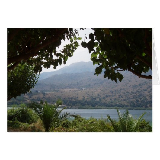 Lake Kournas Card (Voorkant Horizontaal)