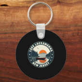 Lake Lackaw New Jersey Sunset T Shirt  Sleutelhanger (Voorkant)