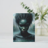 Lake Lanier Afro-Amerikaanse Water Spirit Briefkaart (Staand voorkant)
