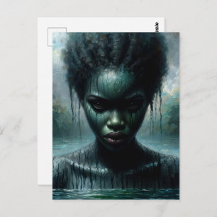 Lake Lanier Afro-Amerikaanse Water Spirit Briefkaart