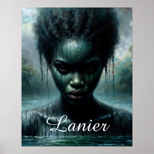 Lake Lanier Afro-Amerikaanse Water Spirit Poster