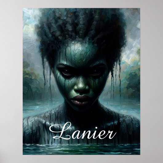 Lake Lanier Afro-Amerikaanse Water Spirit Poster (Voorkant)