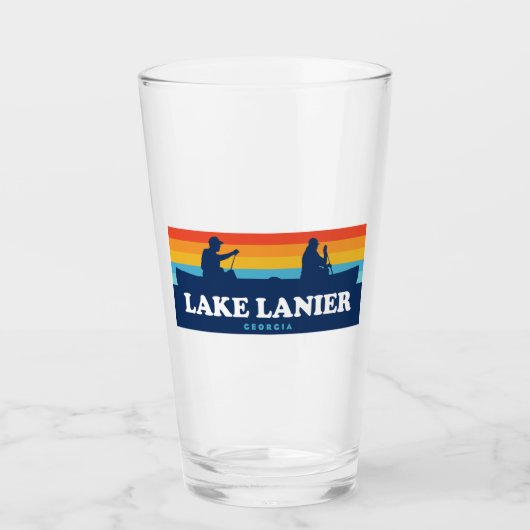 Lake Lanier Georgia Canoe Glas (Voorkant)
