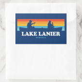 Lake Lanier Georgia Canoe Rechthoekige Sticker (Tas)