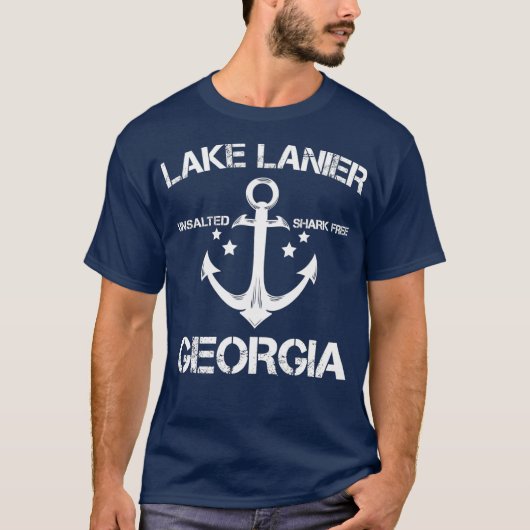 LAKE LANIER GEORGIA Funny Fishing Camping Summer T-shirt (Voorkant)