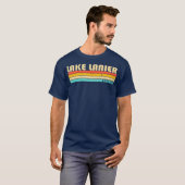 LAKE LANIER GEORGIA Funny Fishing Camping Summer T-shirt (Voorkant volledig)