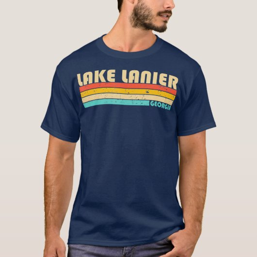 LAKE LANIER GEORGIA Funny Fishing Camping Summer T-shirt (Voorkant)
