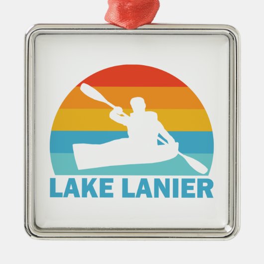 Lake Lanier Georgia Kayak Metalen Ornament (Voorkant)