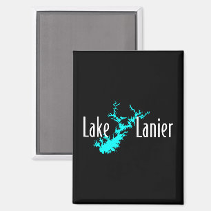 Lake Lanier Georgia Meerkaart Varend en Vissen Magneet