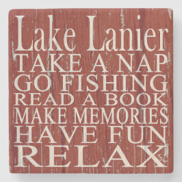 Lake Lanier, Georgia, Quote Onderzetters Red