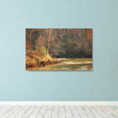 Lake Lanier Olieverfschilderij en Canvas Print Geo (Insitu (Houten vloer))