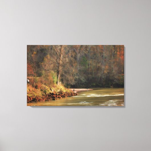 Lake Lanier Olieverfschilderij en Canvas Print Geo (Voorkant)