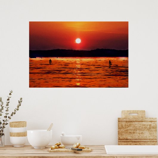 Lake Lanier Sunset Poster (Keuken)