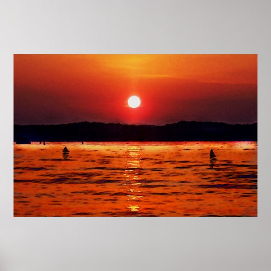 Lake Lanier Sunset Poster (Voorkant)