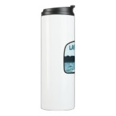 Lake Lavon Texas Gevist Rod Thermosbeker (Gedraaid links)