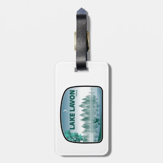 Lake Lavon Texas Herten Bagagelabel (Achterkant verticaal)